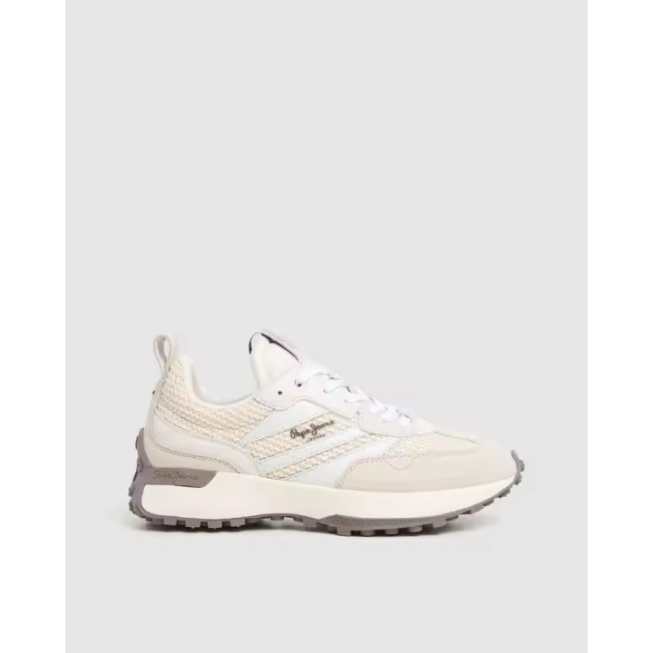 PEPE JEANS PLS60041 LUCKY KNIT Zapatillas Bajas Mujer Blanco - 1