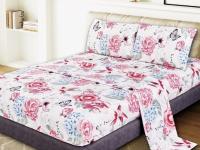 Juego de Sábanas Rosas con Diseño de Rosas Clásicas - Funda Nórdica + Sábana Ajustable Elástica + 1-2 Fundas de Almohada | Tallas 90/135 cm (3 Piezas) y 150 cm (4 Piezas) | Poliéster Ultra Suave Antipilling y Lavado Express - details 0