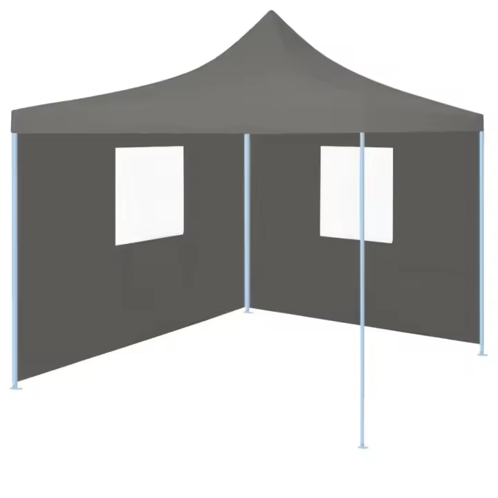 vidaXL Carpa plegable profesional 2 paredes acero gris antracita 2x2 m - 1