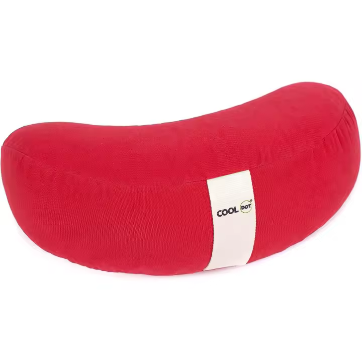 Cooldot Cojín Media Luna Zafu 100% Orgánico y Ecológico para Yoga y Meditación Relax Relleno de Espelta y Flor de Lavanda Funda Lavable Materiales Sostenibles - Varios Colores - 1