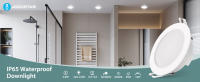 Aigostar Downlight LED Techo Empotrable 4.8W IP65 Impermeable, Ojos de Buey 6500K luz blanca fría, Downlight LED Baño Extraplano Negro, Foco Empotrable LED, ø87*H35mm, 6 pack - details 0