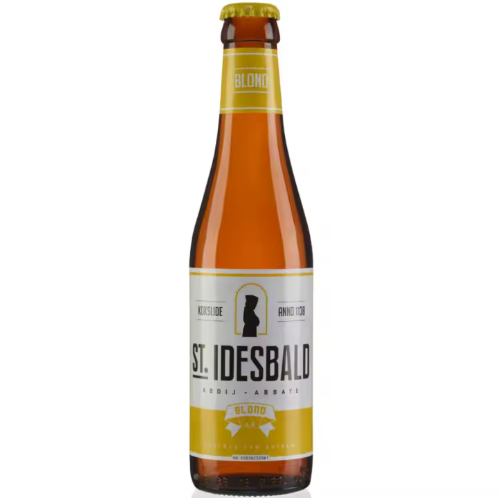 6 uds x Saint Idesbald Blonde 33Cl cerveza Belga rubia - 1