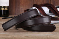 Cinturón Automático Para Hombres 3.5cm Sin Hebilla De Cuero PU De Alta Calidad Para Jeans Estilo Casual Color Sólido - details 7