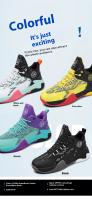 Zapatos De Baloncesto De Alta Top Para Estudiantes Antideslizantes Y Resistentes Al Desgaste Con Superficie De Malla Transpirable Para Jóvenes Deportistas - details 7