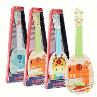 Ukelele Para Niños De 14 Pulgadas Juguete Musical Educativo Engañoso Diseño Amigable Para Principiantes Instrumento Musical De Plástico Para Edad 3-6 Años - details 2