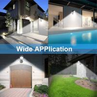 Lámpara De Exterior Con Sensor De Movimiento IP65 6LED 360°Adjustable Para Garage Escaleras Pilares Luz De Pared Contemporánea Fuente De Alimentación Batería - details 1