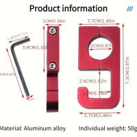 Gancho Universal Para Motocicleta De Aluminio Fuerte Para Bicicleta Eléctrica Estuche De Manillar De Silla De Paseo Accesorio De Equipaje Para Scooter - details 10