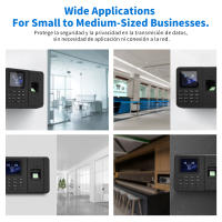 Lalumia led Time Clock – Fingerprint Attendance for Small Business, No Monthly Fee, Includes 10 IC Cards - details 5