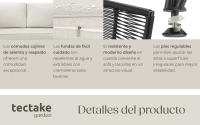Tectake - Conjunto de salón de jardín SUNDO en diseño de cuerda con poliratán, Cómodo conjunto para jardín, compuesto por un sofá y 2 sillones para hasta 4 personas, Cojines de asiento extra gruesos y cómodos cojines para el respaldo, Poliratán resistente - details 3