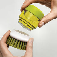 Cepillo De Limpieza Para Cocina Con Dispensador De Jabón Líquido Cepillo De Escobilla Para Lavar Platos Y Ollas Material Plástico - details 9