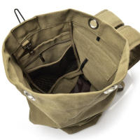 Mochila Petate Estilo Militar de Gran Capacidad de Alta Resistencia  ideal como equipaje de mano 45x20x26 para el avión gracias a su adaptacion al espacio por ser de lona (DICACA NATURE) - details 1