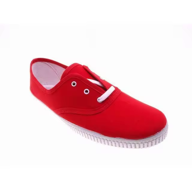 Canovas Ruiz MODELO 230 Inglesita Rojo TALLAS DEL 35 Al 41 ECHO EN ESPAÑA - Ideal para la Comodidad - Tejido Suave - Cordonera con Suela de Goma Flexible - Total Libertad de Movimientos - 1