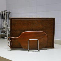 Organizador De Cocina Para Tablas De Cortar Soporte De Acero Inoxidable Estante De Almacenamiento Para Tablas De Cortar - details 2