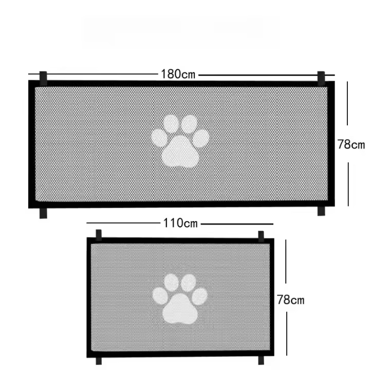 Valla Para Perros Con Red Isolada Y Andén Plegable Malla Respirable Playpen Para Seguridad De Mascotas Fences Para Animales - 1