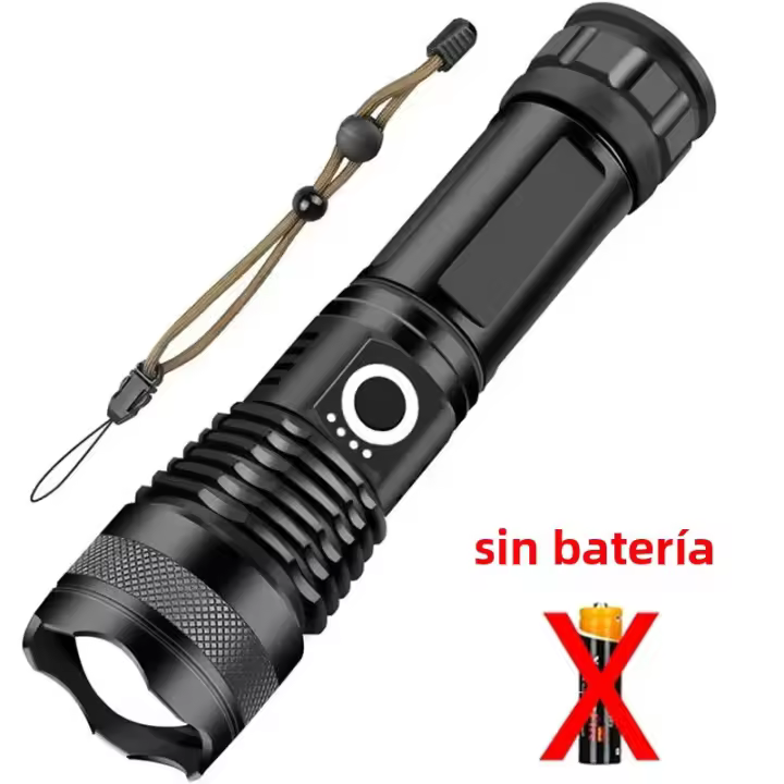Linterna De Mano Recargable LED XHP 100 Alta Potencia Torcha Zoomable Para Camping Emergencias Exteriores Luz Super Brillante - 1