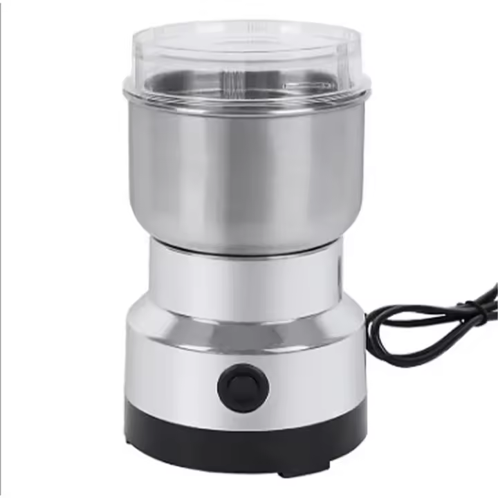 Molino De Café Eléctrico De Acero Inoxidable Con 4 Hojas Para Semillas Frutas Hierbas Y Especias Herramienta De Cocina - 1