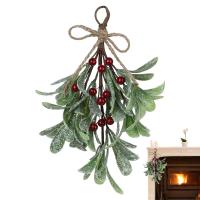 Falsas Ramas De Mistletoe Artificiales Con Efecto De Niebla Decoración Festiva Para El Hogar Y Navidad Ramas Duraderas De Flores Artificiales Para Uso Interior En Invierno - details 1