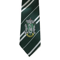 Corbata verde y blanca con escudo adulto niño disfraz mago bruja cosplay serpiente envio urgente - details 0