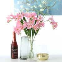 Orquídea Artificial De Hojada Suelta 65CM Para Decoración De Hogar Boda Hotel Flor Silken Freesia Adorno De Eventos - details 3