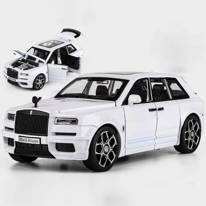 Modelo De Coche Rolls Royce Cullinan SUV a Escala 1:32 En Aleación Con Luz Y Sonido Vehículo De Tierra Para Juguete Colección Metal Compatible Con Edad 14 Años O Más - 1