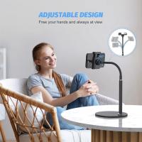 Soporte de escritorio flexible y ajustable de 360 ° para teléfono con base Estable, compatible con iPhone 14, 13, 12, 11 Pro, Xs Max, XR, X, 8, 7, 6, 6S Plus y Samsung S22 y S21 (3,5 "-6,5") - details 3