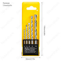Juego De 5 Piezas De Brocas Para Construcción Y Carpintería 4/5/6/8/10mm Herramientas Eléctricas Para Reampear Y Trabajar El Bricolaje Material De Acero De Alta Velocidad - details 4