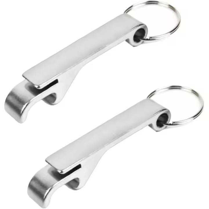 2 llaveros abrebotellas, mini abrebotellas, para uso diario y regalo. - 1