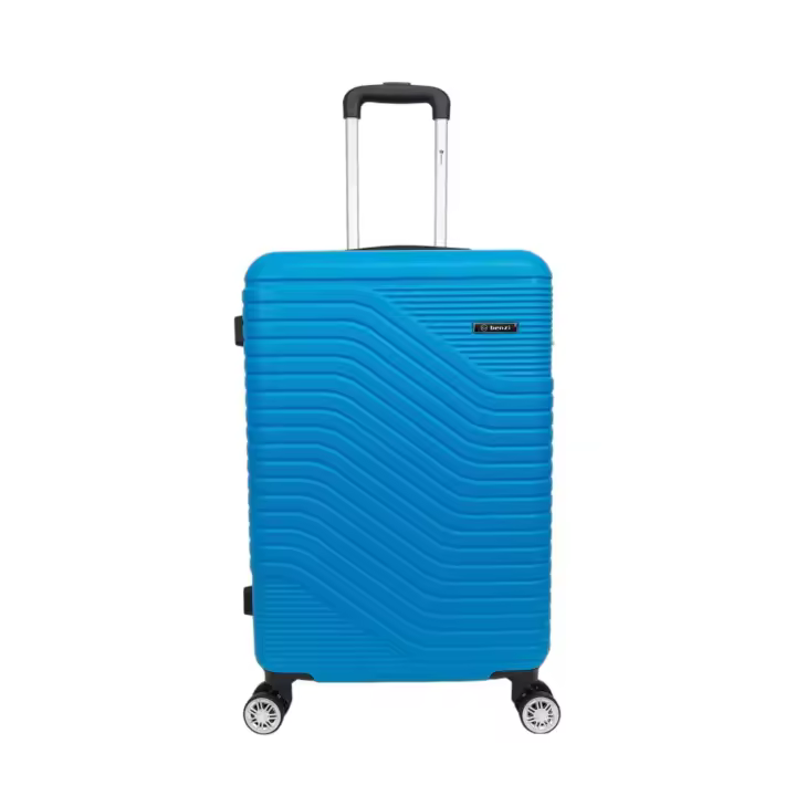 Maleta de Viaje barata mediana Benzi  BZ5747 Azul  de  64 x 40 x 25 cm. muy ligera 3,4 kg. 4 ruedas dobles giratorias 360º. Cerradura de combinación. Excelente relación calidad-precio. (Azul) - 1