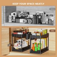Organizador De Baño Bajo El Grifo Ecológico Con Dos Cajones Deslizantes Y Estantería Multifuncional Para Cocina Almacenamiento De Utensilios De Cocina - details 3