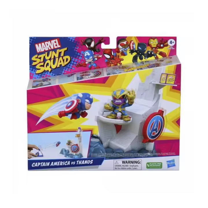 HASBRO MARVEL STUNT SQUAD CAPITÁN AMÉRICA VS THANOS DE HASBRO - 1