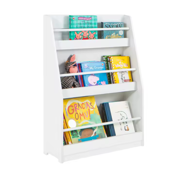 SoBuy KMB45-W Librería para Niños de Altura de 3 Niveles Estantería Infantil Multifuncional 58 x 18 x 81cm ES - 1