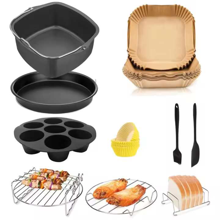 Accesorios para freidora de aire cuadrada, para Instant Vortex Plus, COSORI 6.4L, Tefal XXL 6.2L, Breville y la mayoría de las freidoras de aire 5.7L - 1