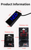 Voltímetro Digital Para Coche Y Motocicleta Rango De Medición 6-30V Forma Cuadrada Mini Monitor De Voltaje - details 7