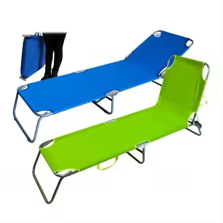 422497 Tumbona plegable JoySummer con respaldo regulable en 3 posiciones - 1