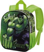 Mochila 3D Pequeña Hulk Superhuman Color Verde. Tamaño 31x26x11cm. KARACTERMANIA - details 0