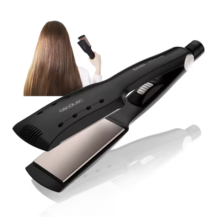 Cecotec Plancha de Pelo Ancha Bamba Ritualcare Wet&Dry - 1