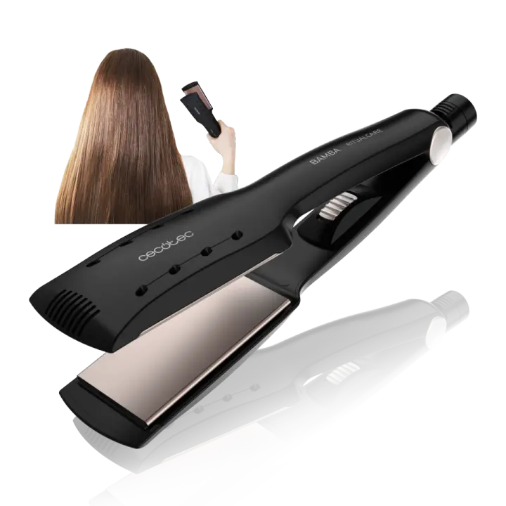 Cecotec Plancha de Pelo Ancha Bamba Ritualcare Wet&Dry - 1