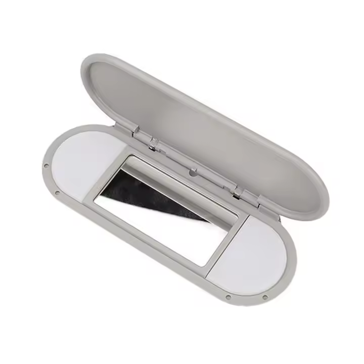Cubierta de Vidrio para Espejo de Maquillaje de Visera de Techo para Mini F54 F55 F56 F60 (2015-2020) Tapa de Lámpara Luz Gris - 1