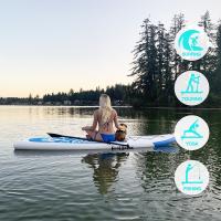 FunWater 335*84*15cm Máx. 165 KG Tabla Paddle Surf Hinchable de Remo Inflable de pie, con Todos los Accesorios de Sup Adecuado para Todos los Niveles, Incluidas Las Bombas de Doble acción - details 3