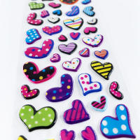 Pack De 12 Pegatinas De Corazón 3D Lindo Para Niños Estuche De PVC Con Burbujas DIY Juguete De Incentivo Para Niños - details 7