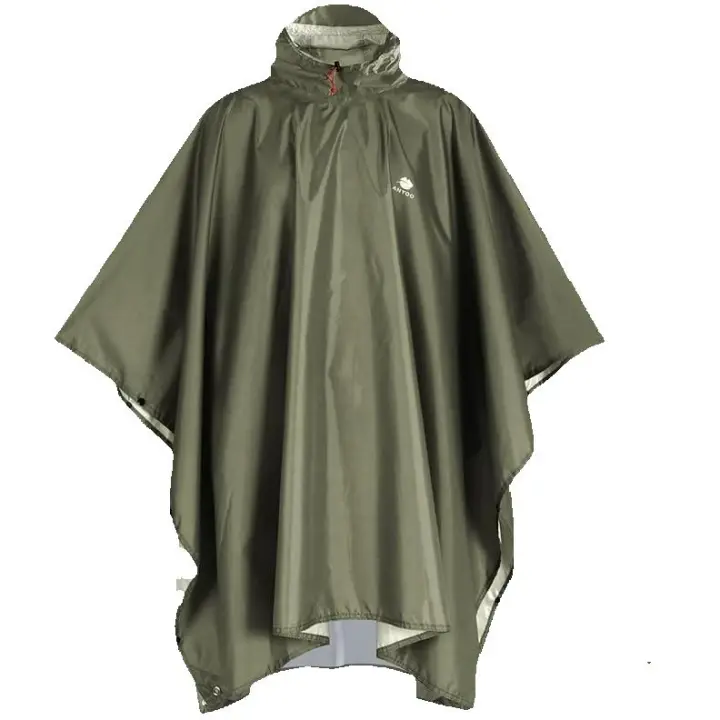 Poncho de lluvia impermeable con mangas y bolsillo, ligero y reutilizable, chaqueta impermeable con capucha para actividades al aire libre, Talla única - 1