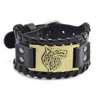 Pulsera Vikinga De Moda Con Encanto De Runas Nórdicas Y Compas Pulsera De Cuero Tejido Para Hombres Joyería De Moda Para Fiesta - details 24