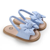 Sandalias De Verano Para Bebés Casual Y Minimalistas Zapatos Con Lazo Suelas Suaves Ligeros Para Caminar Comodidad Breathability Para Niñas - details 9