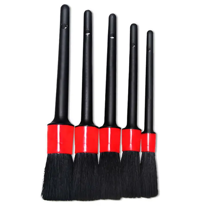 Kit De Limpieza Para Coche 5 Piezas Escobillas De Detalle Para Automóvil Herramientas De Limpieza De Tablero Accesorios De Salida De Aire - 1