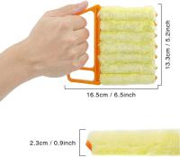 El Polvo, sucias, herramienta de Limpieza y Limpieza del Hogar, Esponja para plomero Húmedo Pelo liomador de persianas venecianas en seco y Húmedo con Mango ergonómico para limarar - details 0