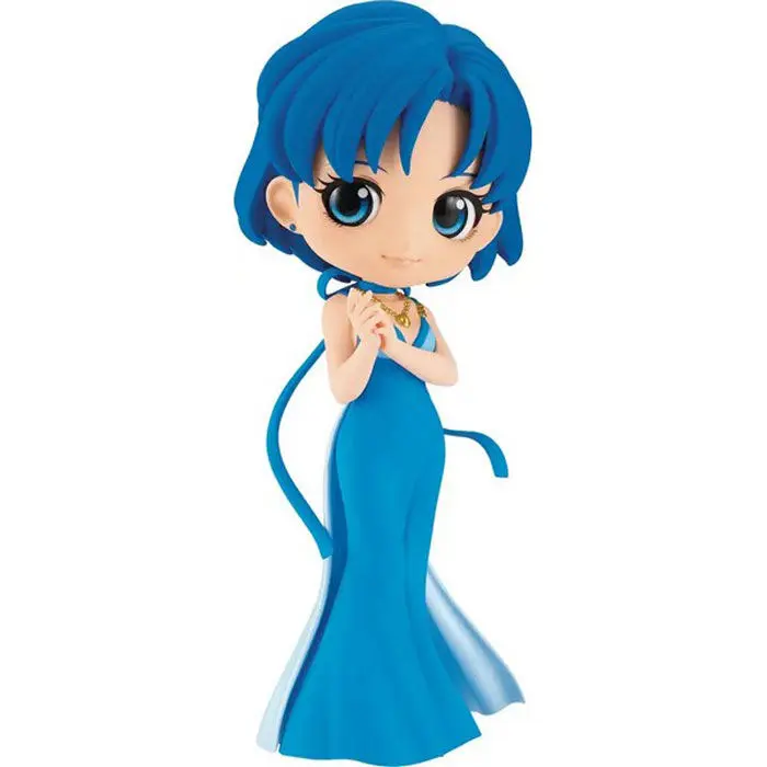 Figura Princess Mercury ver.A Pretty Guardian Eternal the Movie Sailor Moon Q posket 14cm. Figura coleccionable con acabados detallados. Perfecta para fans y coleccionistas de ediciones especiales. - 1