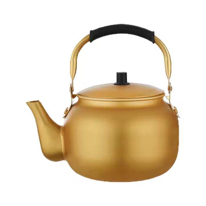 Hervidor De Agua De Oro Para Estufa Tetera Multifuncional Con Mango Ergonómico Para Café Y Té Kettle Para Camping Y Cocina - 1