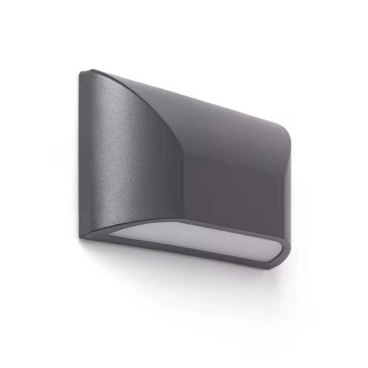 Ledkia Baliza Exterior LED 6W Superficie Pared Palermo IP65 Gris Oscuro - 1