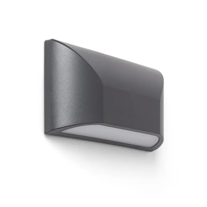 Ledkia Baliza Exterior LED 6W Superficie Pared Palermo IP65 Gris Oscuro - 1