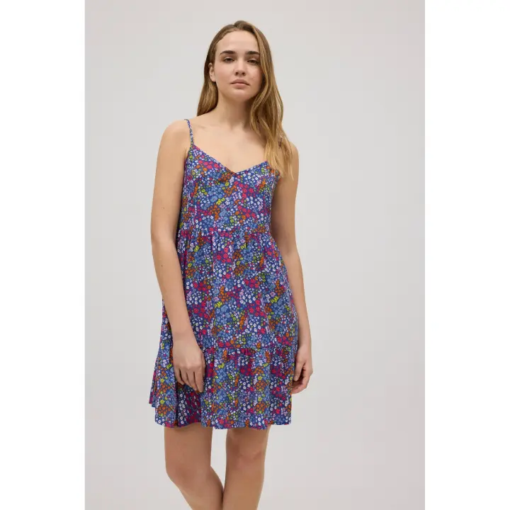 Ysabel Mora - Vestido corto tirantes regulables estampado flores - 1